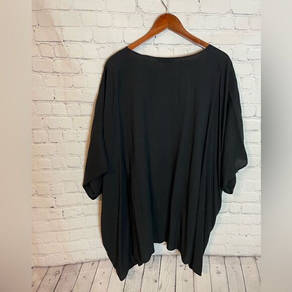 Davi & Dani Black Half Sleeve Cardigan Size 2XL - Picture 7 of 7